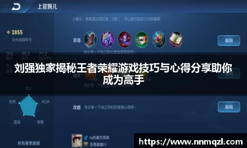 刘强独家揭秘王者荣耀游戏技巧与心得分享助你成为高手